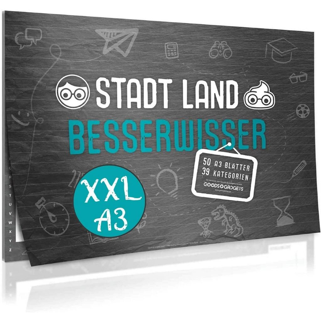 GOODS+GADGETS Stadt Land Fluss Spiel